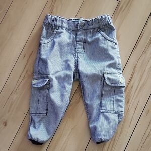 Me Too Navy Striped Cargo Pants for Kids